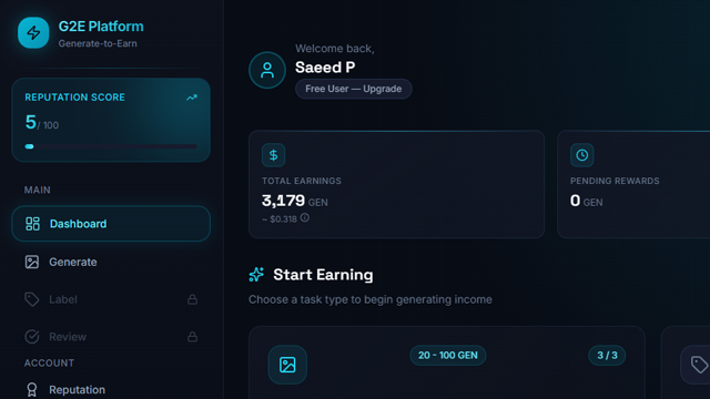 GenToEarn by Saeed Poureshghi